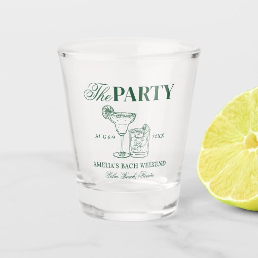 マルガリータ&マリッジ ブライズメイド パーティー ショットグラス (正面)