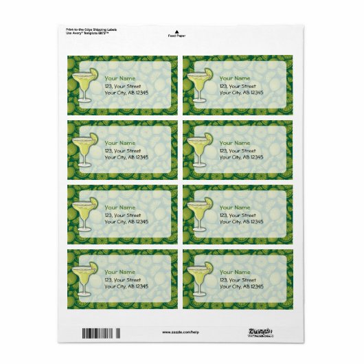 マルガリータ ラベル (フルシート)