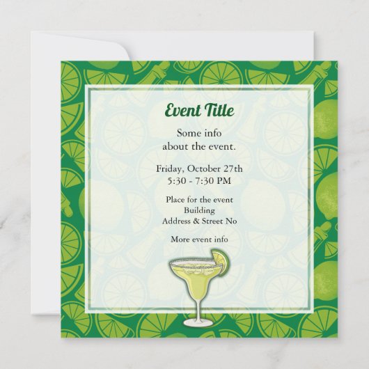 マルガリータ 招待状 (裏面)