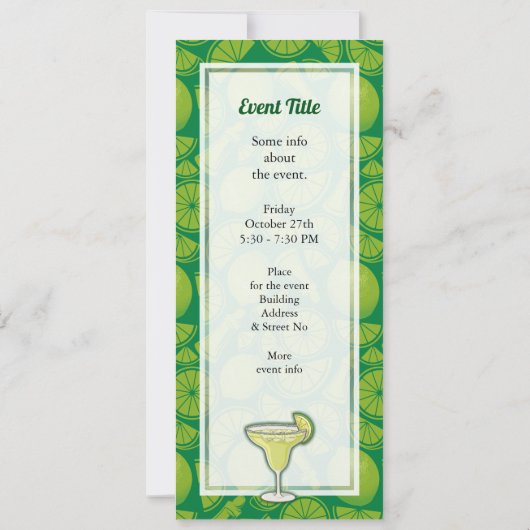 マルガリータ 招待状 (裏面)