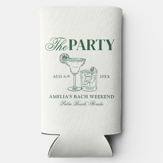 マルガリータ & 結婚前のお祝い ブライズパーティ スリム缶クーラー (裏面)