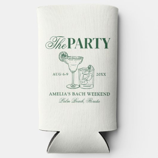 マルガリータ & 結婚前のお祝い ブライズパーティ スリム缶クーラー (正面)