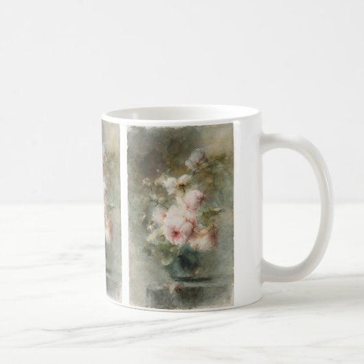 マルガレータ・ローゼンブームによる花瓶とバラ コーヒーマグカップ (右)