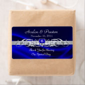 マルキスブルーシルクシルバースクロールワイ結婚ンズラベル ラベル (インサイチュ)