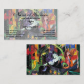 マルクの牛の絵; ビルト・ミット・リンダーン 名刺 (正面/裏面)