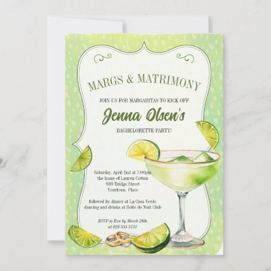 マルクスと結婚バチェロレッテ 招待状 (正面)