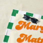 マルクスと結婚生活の花嫁バチェロレッテ ビーチタオル (インサイチュ)