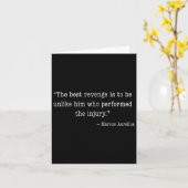 マルクスアウレリウス引用文ティ最高のザリベンションストイックP カード (黄色い花)