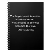 マルクスアウレリウス障害性石引用文 ノートブック (正面)