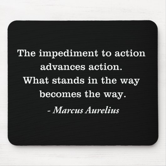 マルクスアウレリウス障害性stic引用文フラットカード マウスパッド (正面)