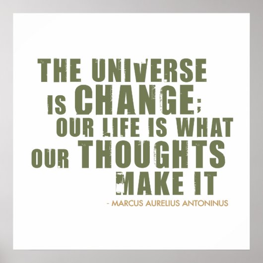 マルクスアウレリウス・アントニヌス引用文 ポスター (正面)