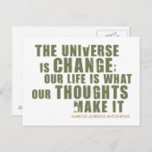 マルクスアウレリウス・アントニヌス引用文 ポストカード (正面/裏面)