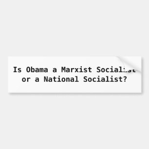マルクス主義のSocialistorオバマは国民のSocia…あります バンパーステッカー
