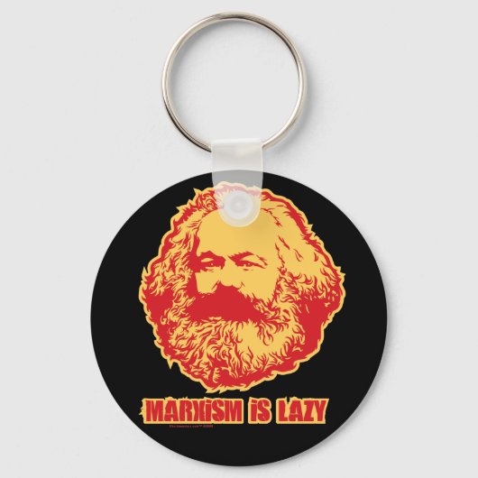 マルクス主義は怠惰だ キーホルダー (正面)