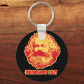 マルクス主義は怠惰だ キーホルダー (正面)