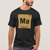マルクス主義 哲学 化学記号 Tシャツ (正面)