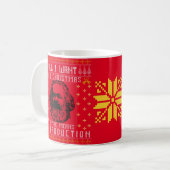 マルクス私がクリスマスに欲しいのは製品の手段だけだ コーヒーマグカップ (正面左)