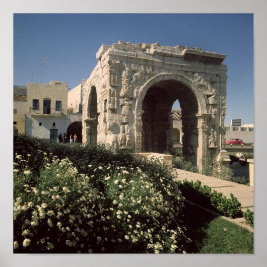 マルクス・アウレリウスとルキウスの四方アーチ ポスター (正面)