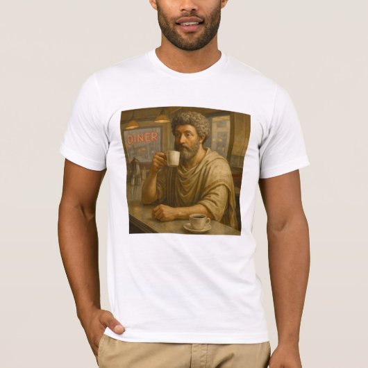 マルクス・アウレリウスのダイナー Tシャツ (正面)