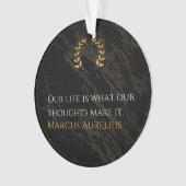 マルクス・アウレリウスの真実：人生を形作ること オーナメント (正面)