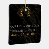 マルクス・アウレリウスの真実：人生を形作ること セラミックオーナメント (右)