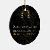 マルクス・アウレリウスの真実：人生を形作ること セラミックオーナメント (右)