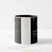 マルクス・アウレリウスの真実:人生を形作ること ツートーンマグカップ (中央)