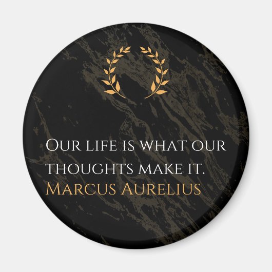 マルクス・アウレリウスの真実：人生を形作ること マグネット (正面)