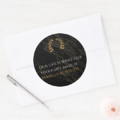 マルクス・アウレリウスの真実：人生を形作ること ラウンドシール (封筒)