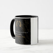 マルクス・アウレリウスの知恵：より大き話な行動 マグカップ (正面左)