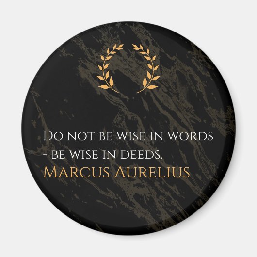 マルクス・アウレリウスの知恵：大きな話行動 マグネット (正面)