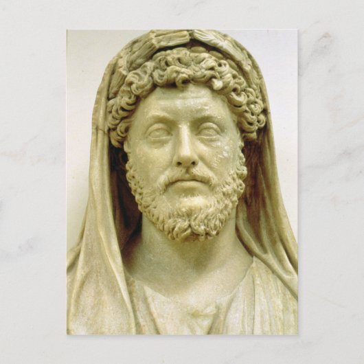 マルクス・アウレリウスの胸像 ポストカード (正面)