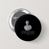 マルクス・アウレリウスやる気を起こさせる – ストイシズム哲学 缶バッジ (正面&裏面)