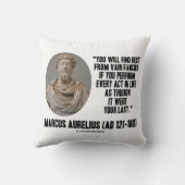 マルクス・アウレリウス休息の夢を見る クッション (裏面)