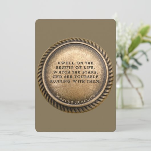 マルクス・アウレリウス引用文生命の美しいに住む シーズンカード (スタンド正面)