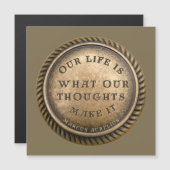 マルクス・アウレリウス引用文私たちの生活は私たちの….. (正面/裏面)