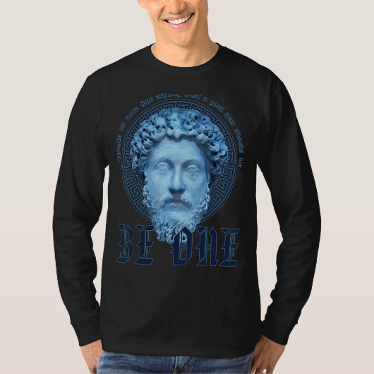 マルクス・アウレリウス・ストイシズムは善人 Tシャツ (正面)