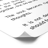 マルクス・アウレリウス・ストイック瞑想。知恵 ポスター (角)