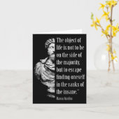 マルクス・アウレリウス・ストイック英知マジョリティ狂気アート カード (黄色い花)