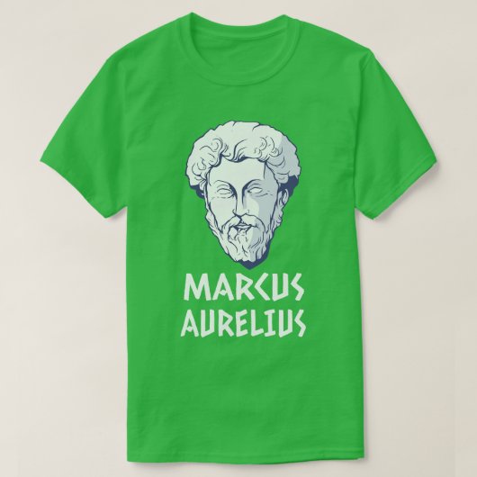 マルクス・アウレリウス・マルクス・ローマ皇帝の哲学者 Tシャツ (デザイン正面)