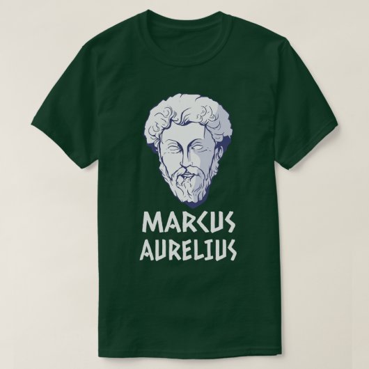 マルクス・アウレリウス・マルクス・ローマ皇帝の哲学者 Tシャツ (デザイン正面)