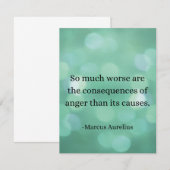 マルクス・アウレリウス：怒りを克服し、内なる平穏を見つける 招待状 (正面/裏面)
