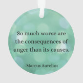 マルクス・アウレリウス：怒りを征服し、内面平和を見つける オーナメント (裏面)
