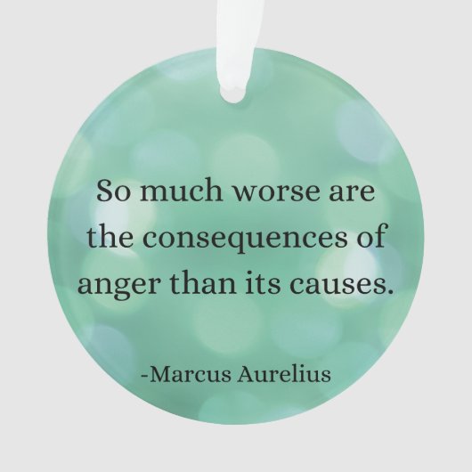 マルクス・アウレリウス：怒りを征服し、内面平和を見つける オーナメント (正面)