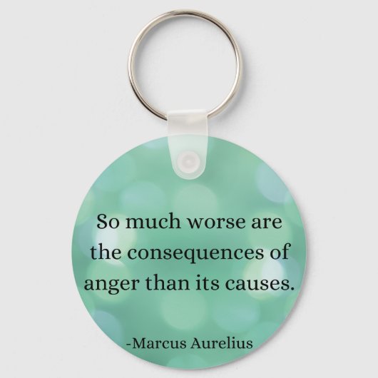 マルクス・アウレリウス：怒りを征服し、内面平和を見つける キーホルダー (正面)