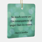 マルクス・アウレリウス:怒りを征服し、内面平和を見つける セラミックオーナメント (右)