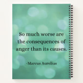 マルクス・アウレリウス：怒りを征服し、内面平和を見つける ノートブック (裏面)
