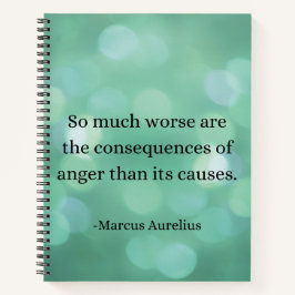マルクス・アウレリウス：怒りを征服し、内面平和を見つける ノートブック