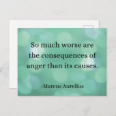 マルクス・アウレリウス：怒りを征服し、内面平和を見つける ポストカード (正面/裏面)