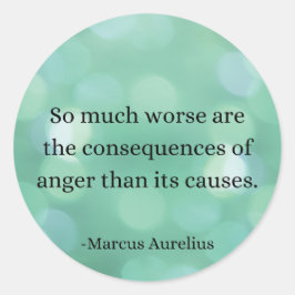 マルクス・アウレリウス：怒りを征服し、内面平和を見つける ラウンドシール